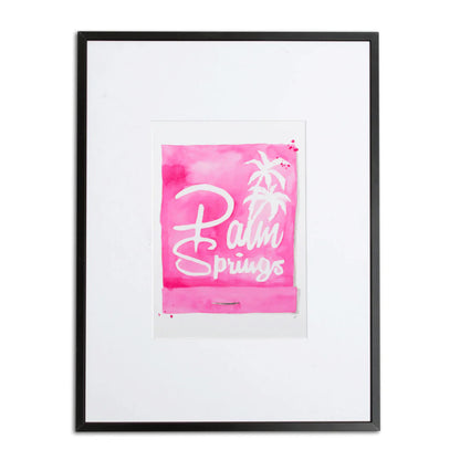 Watercolor Print | Palm Springs Matchbook 5x7in