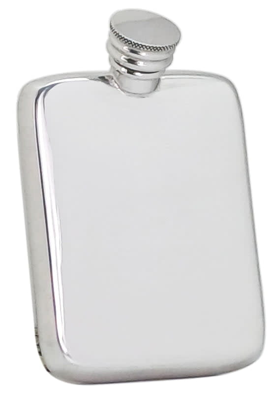 Pewter English Shirt Pocket Slimline Flask | 1.5oz