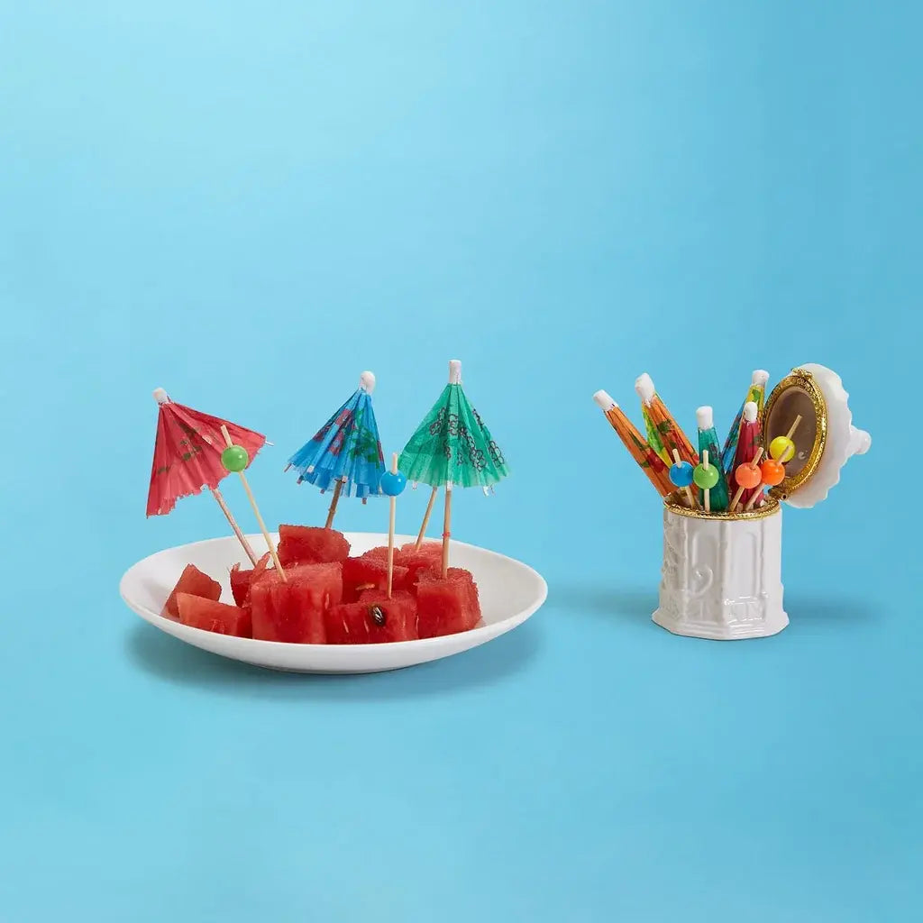 Umbrella Pick Set w/ Pagoda Holder