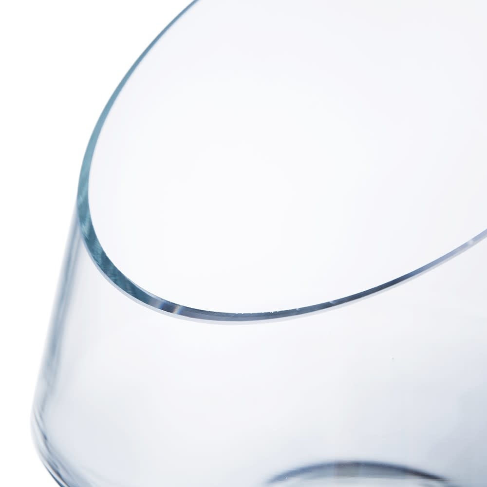 Glass Angled Bowl | Clear 7.5in
