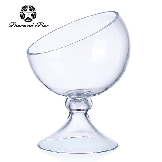 Glass Footed Bowl | Clear 13in