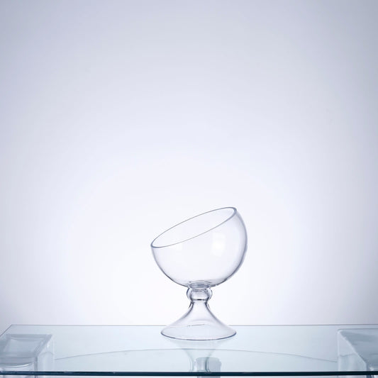 Glass Footed Bowl | Clear 10.5in