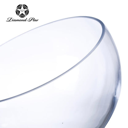 Glass Footed Bowl | Clear 10.5in