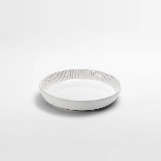 Graffito Ridged Salad Bowl | 8.5in White