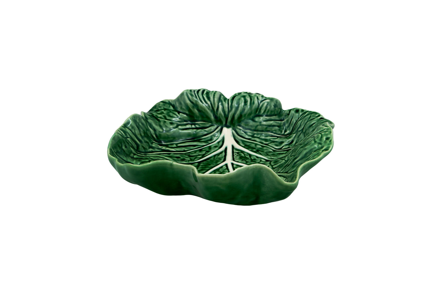 Bordallo Pinheiro Cabbage Concave Leaf | Green 10in