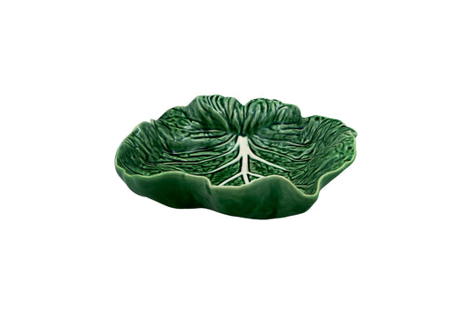 Bordallo Pinheiro Cabbage Concave Leaf | Green 10in
