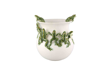 Frog's Ballet Pot Censored Vase | 10x11in