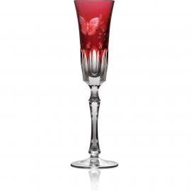 Varga Crystal Champagne Flute | Springtime Raspberry 4oz