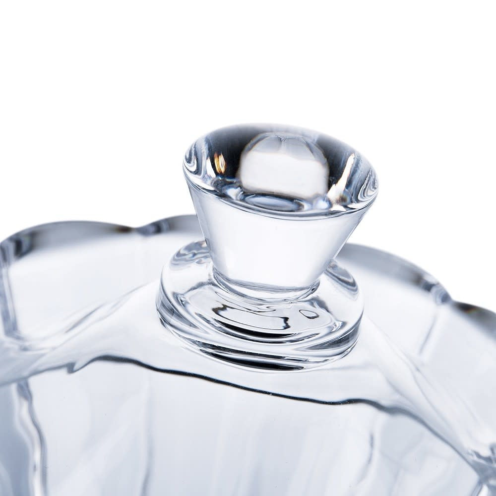 Glass Lidded Bowl | Clear 6in