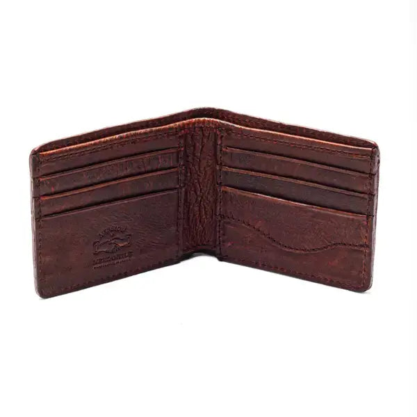Campaign Leather Bifold Wallet | Whiskey