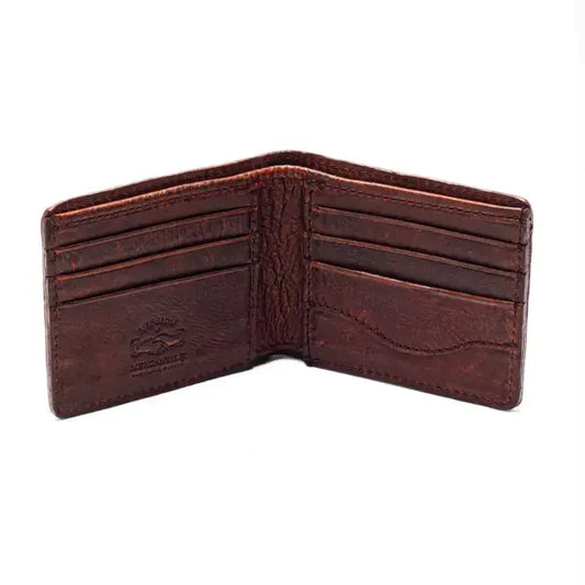 Campaign Leather Bifold Wallet | Whiskey