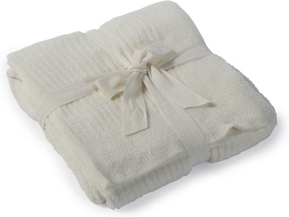 Barefoot Dreams Throw Blanket Pearl Cozychic Lite Ribbed