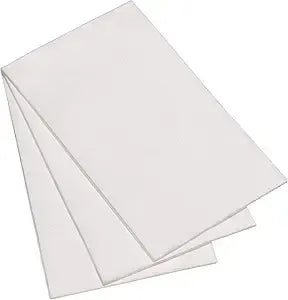 Deluxe Linen Feel Dinner Napkins | 50ct Alpine White