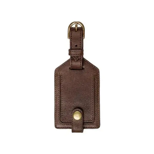 Campaign Leather Luggage Tag | Smoke