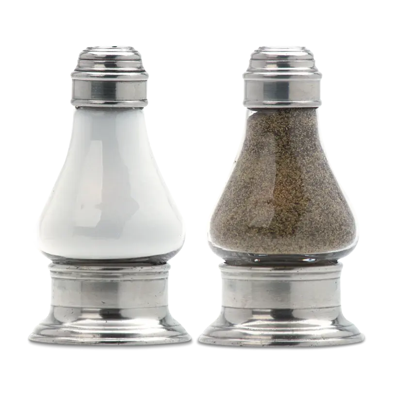 Match Pewter Siena Salt + Pepper Shaker Set | 4.7in