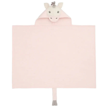 Hooded Baby Bath Wrap | Pink Unicorn