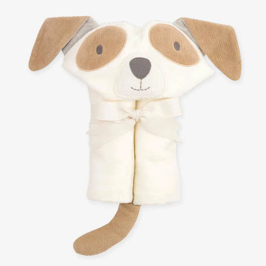 Hooded Baby Bath Wrap | Brown Puppy