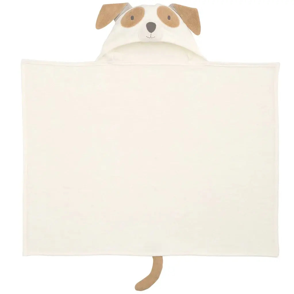 Hooded Baby Bath Wrap | Brown Puppy