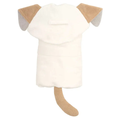 Hooded Baby Bath Wrap | Brown Puppy