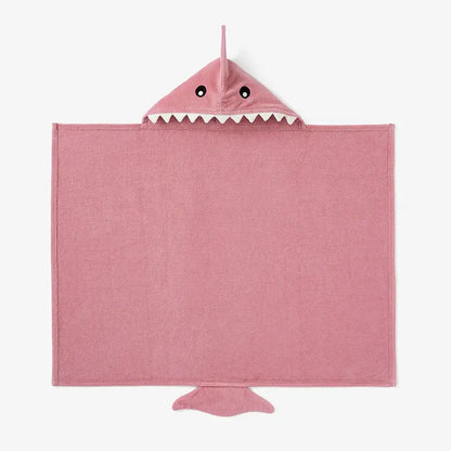 Hooded Baby Bath Wrap | Shark Mauve