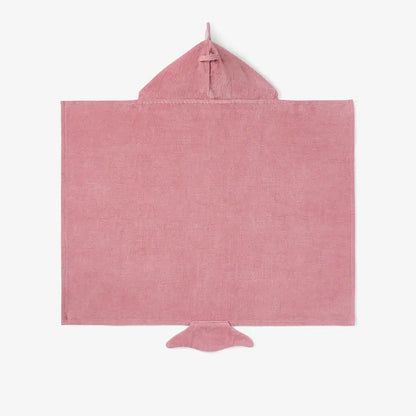 Hooded Baby Bath Wrap | Shark Mauve