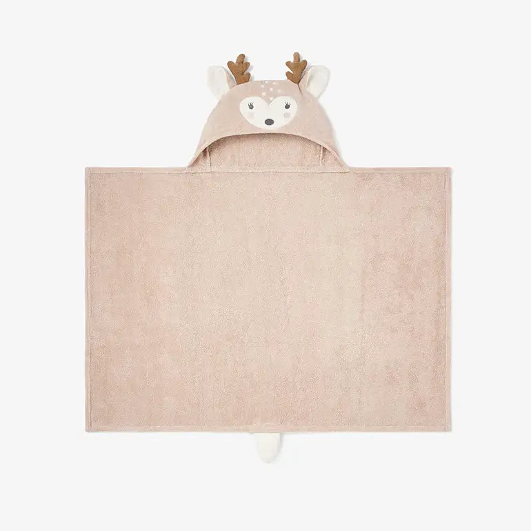 Hooded Baby Bath Wrap| Taupe Fawn