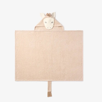 Hooded Baby Bath Wrap | Taupe Pony