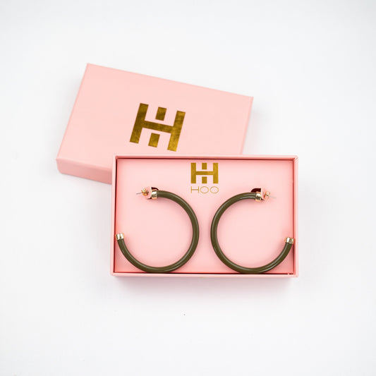 Olive Green Hoo Hoops