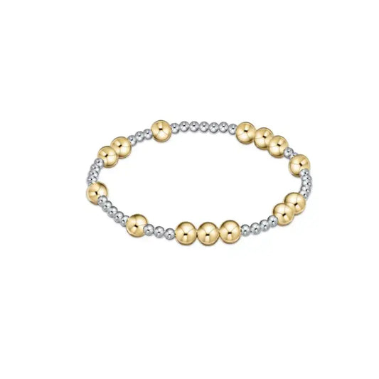 eNewton Extends Hope Unwritten Bead Bracelet | 6mm Mixed Metal