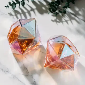 Diamond Wine Glass | Iridescent 10oz