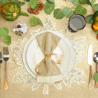 Gold Leaf Placemat S/4