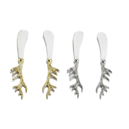 Deer Antler Spreader S/2 Silver
