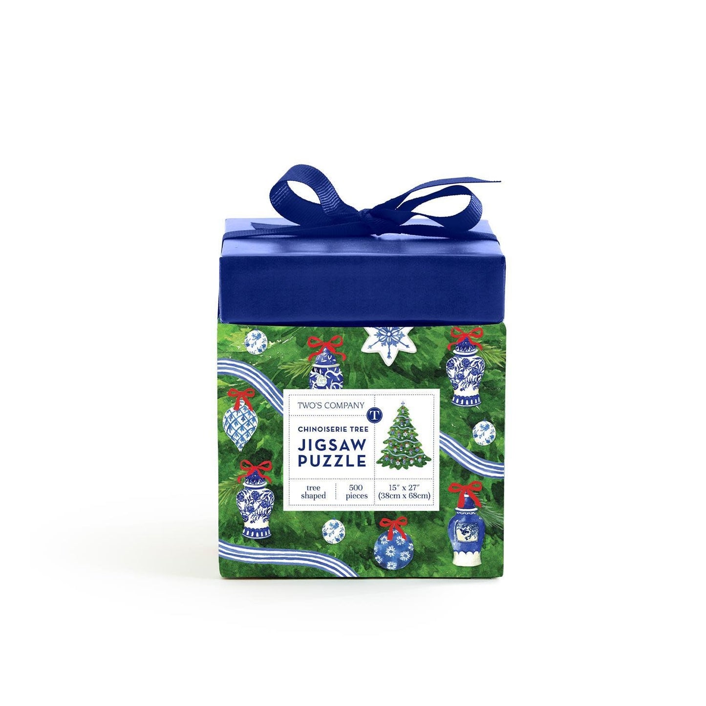 Blue & White Christmas Tree Puzzle 500 Pc