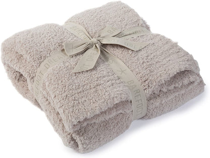 Barefoot Dreams Throw Blanket Stone CozyChic