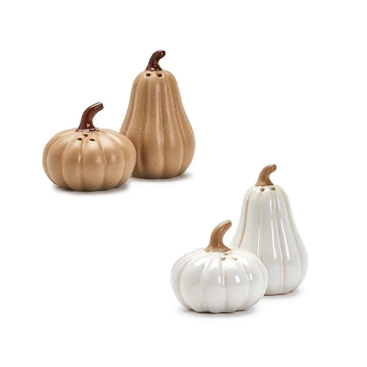 Salt + Pepper Shaker Set | Pumpkin + Gourd