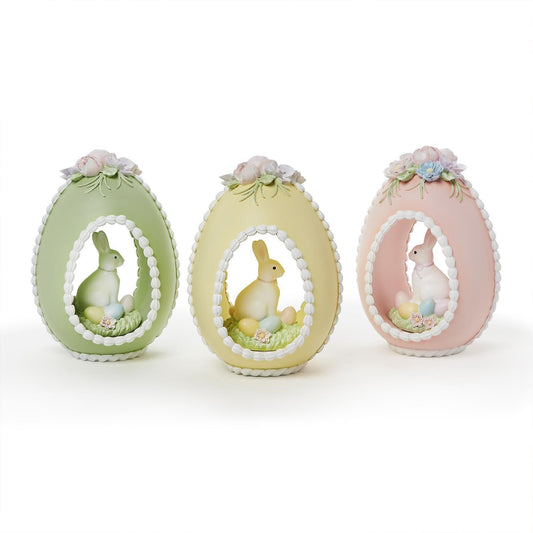 Hand Painted Easter Bunny Sugar Egg
