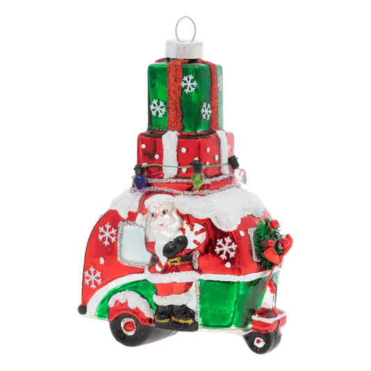 Santa's Camper Ornament