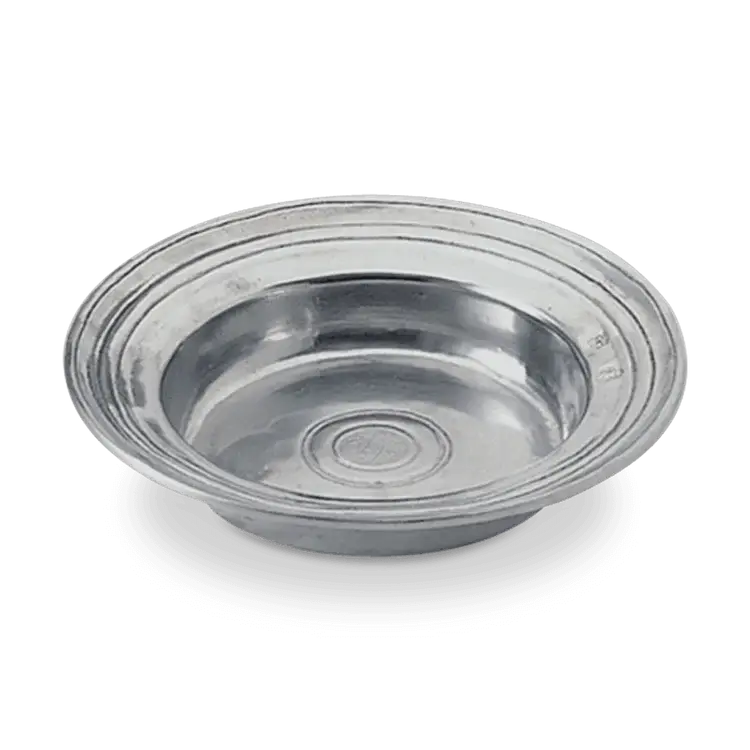 Match Pewter Round Incised Bowl | Small 6.3in