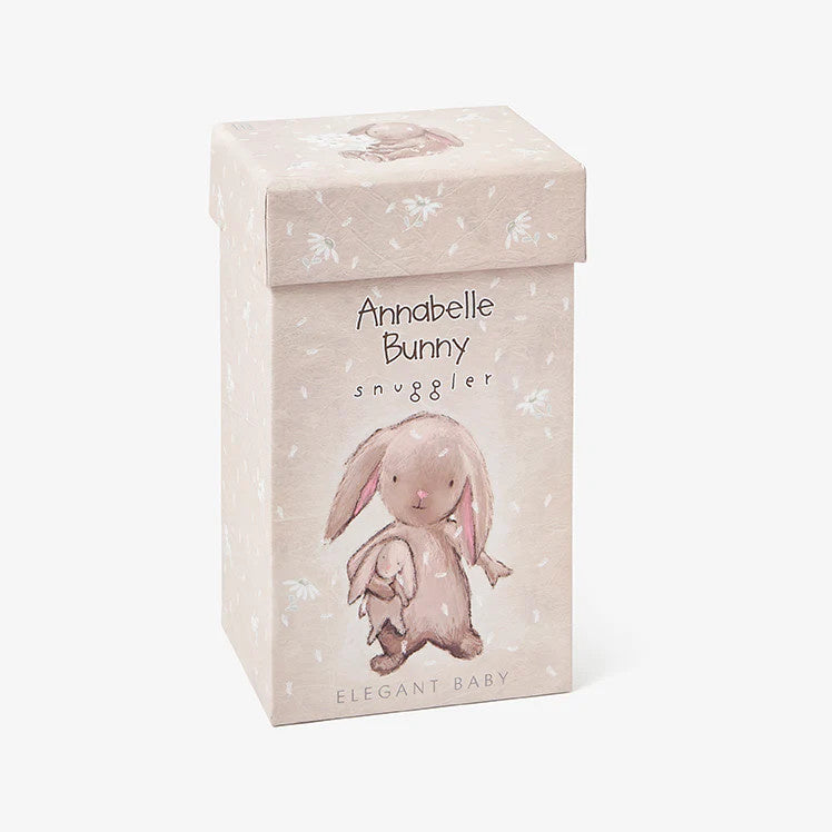 Security Blanket Snuggler Gift Box | 10in Brown Bunny