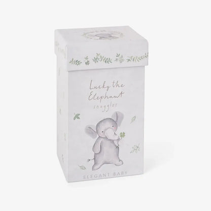 Security Blanket Snuggler Gift Box | 10in Gray Elephant