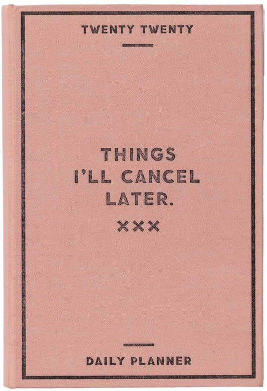 2020 Planner- Things I'll Cancel