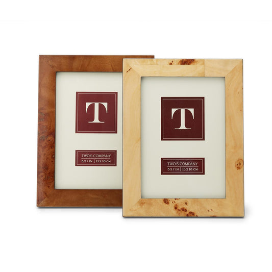 5x7 Burled Faux Wood Picture Frame