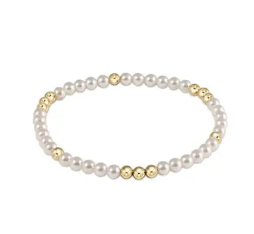 eNewton Worthy Pearl Bead Bracelet | 3mm