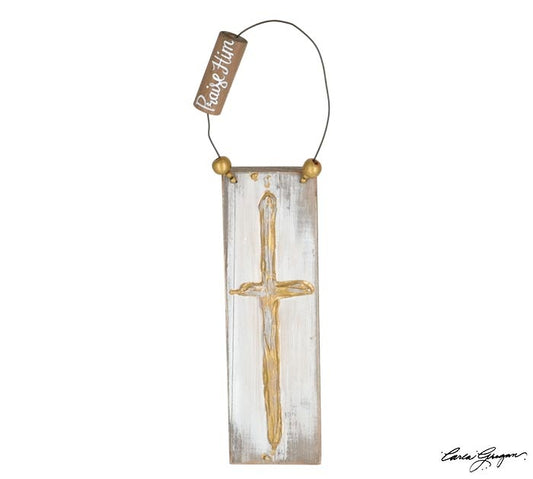 Cross With Praise Ornament