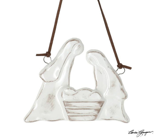 Holy Family Shape Porcelain Ornament