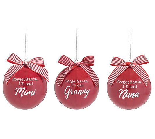 Ornament 4" Nana Granny Mimi