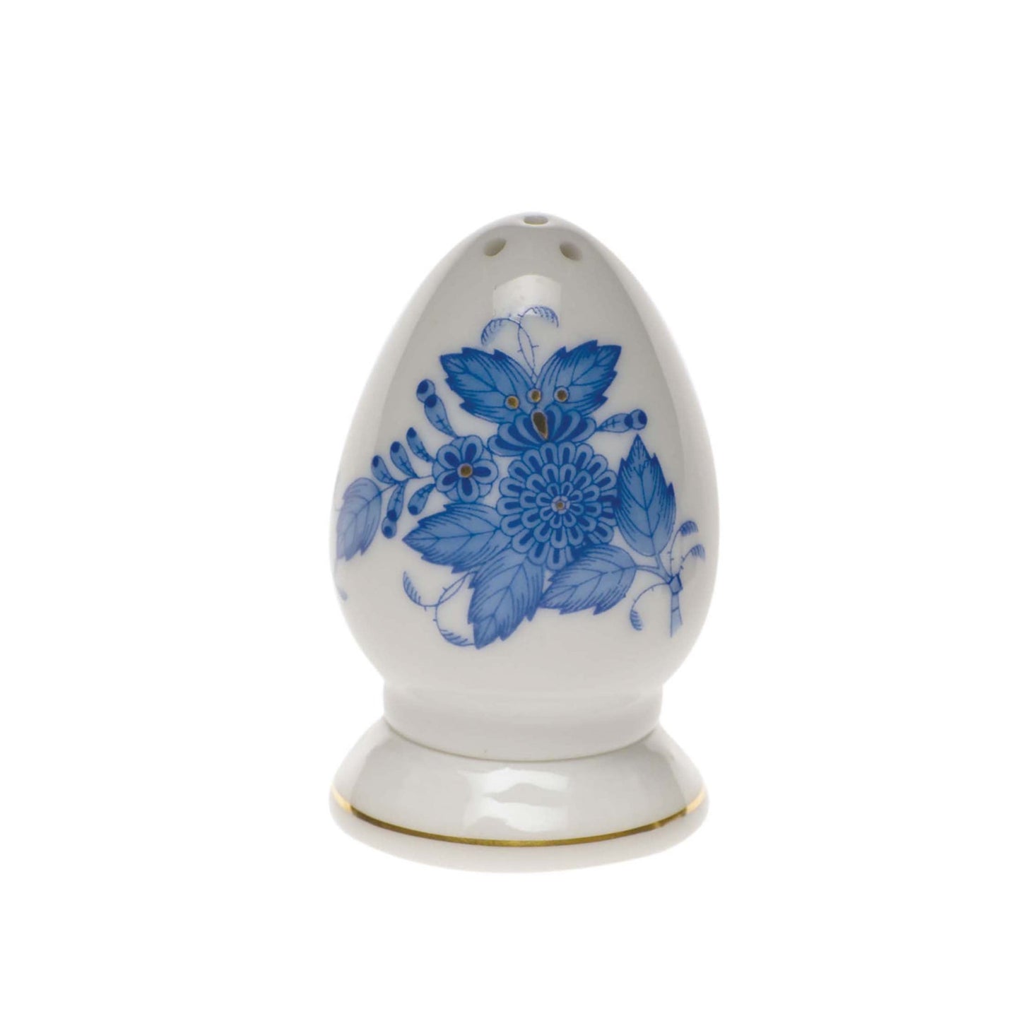 Herend Chinese Bouquet Blue Salt Shaker Multi Hole | 2.5in