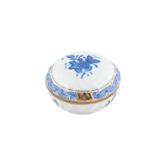 Herend Chinese Bouquet Blue Ring Box | 2.75in