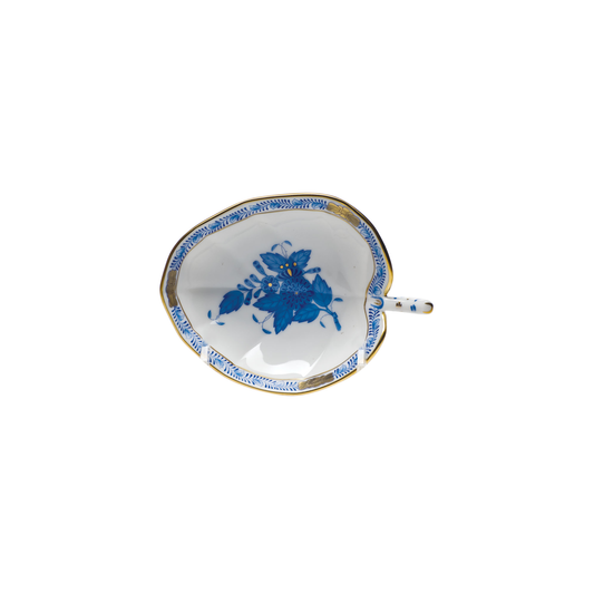 Herend Chinese Bouquet Blue Leaf Tray | 4.5x3in