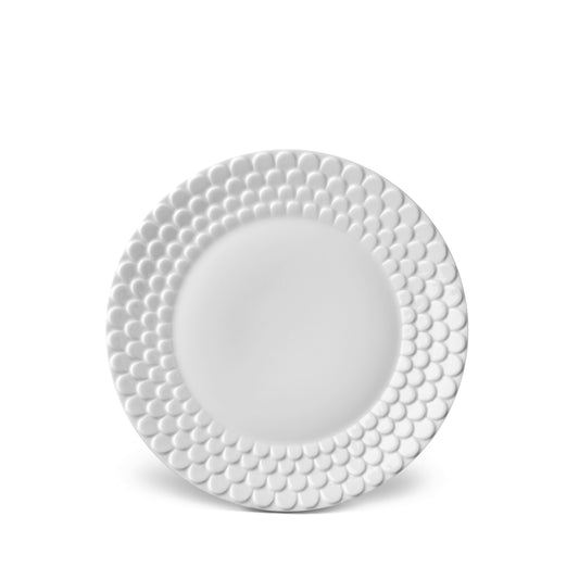 L'Objet Aegean Sculpted White Porcelain Dessert Plate | 9.5in